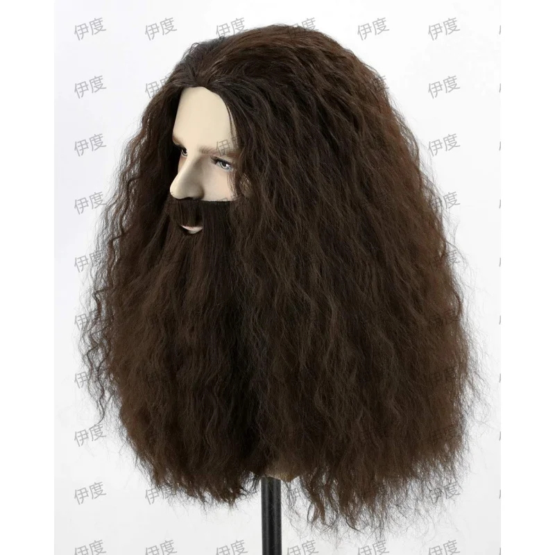 عبر الحدود رمادي أبيض بني سانتا كلوز شعر مستعار اللحية مجموعة كاملة شعر مستعار سانتا كلوز سانتا كلوز