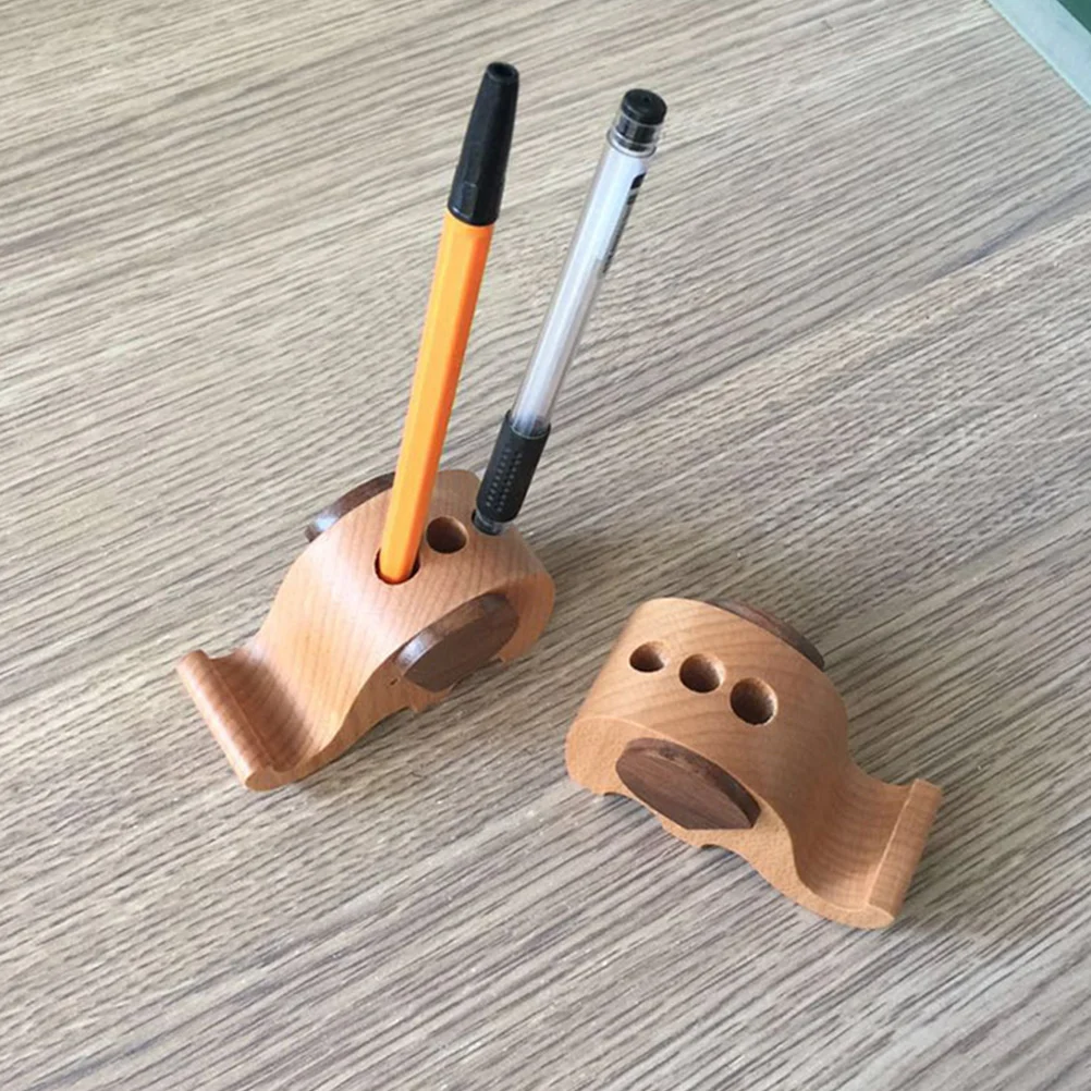 

Elephant Phone Stand Cute Wooden Cell Holder for Desk Live Streaming Movie Watching Stable Structure Gift Idea Cartoon Design