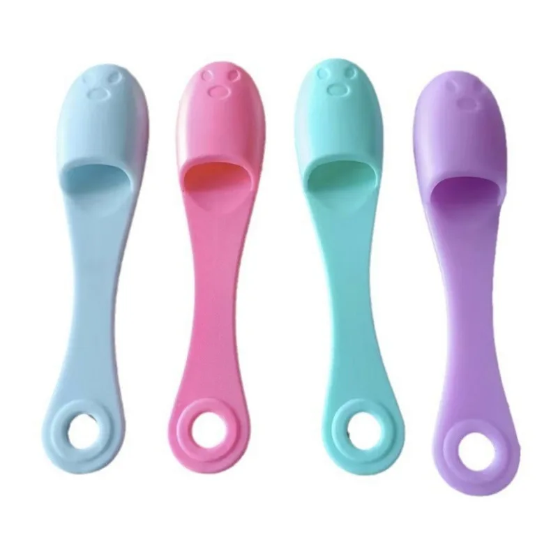 Finger Shape Silicone Face Cleansing Brush Facial Cleanser Pore Cleaner Exfoliator Face Scrub Washing Brush Women Skin Care Tool