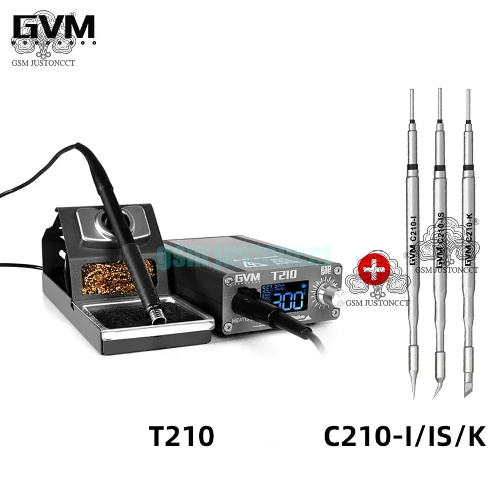 

GVM T210 Rapid Warming Automatic Sleep 2S Melting Tin Professional Mobile Phone Repair Constant Temperature Soldering Station