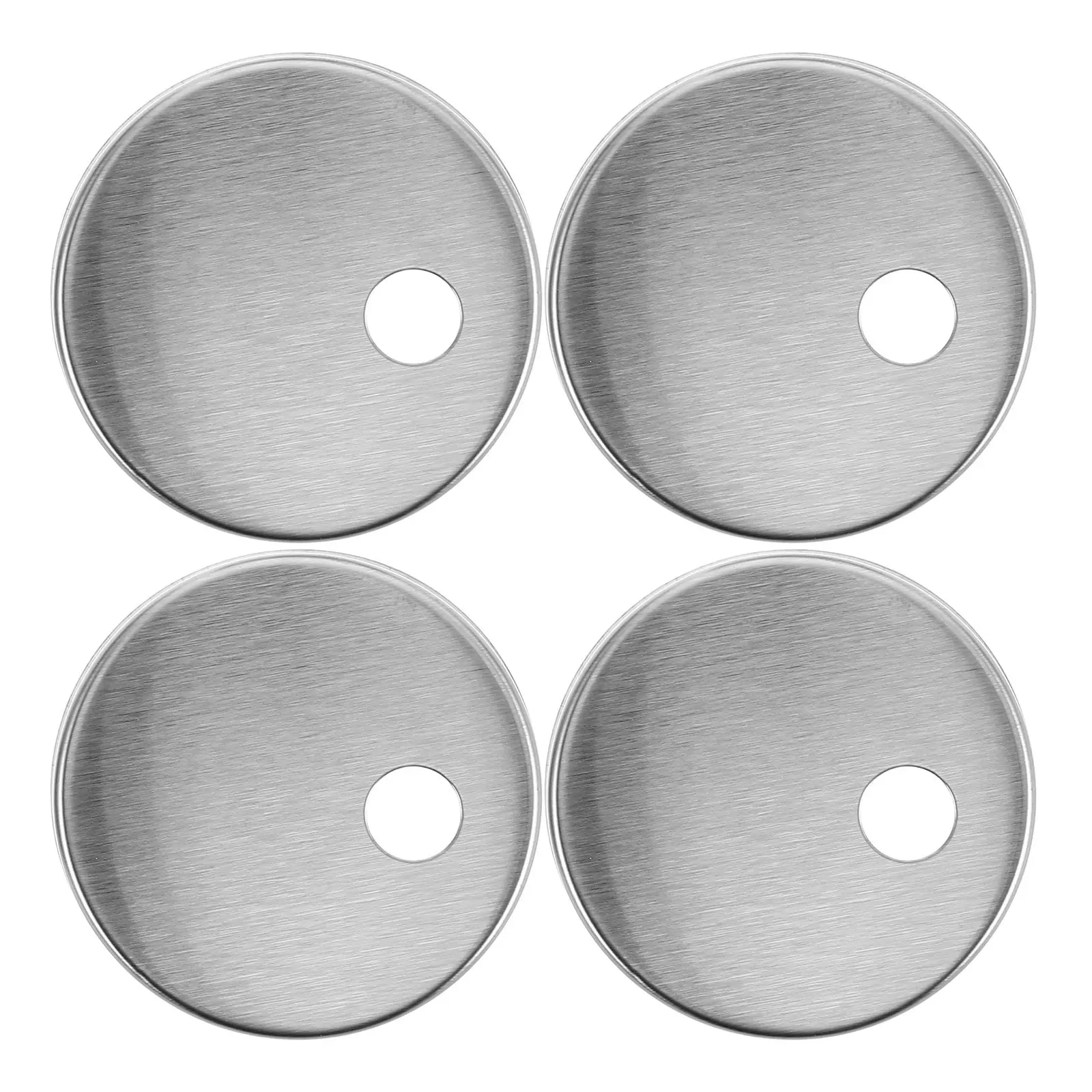 2 Pairs Metal Toilet Bolt Caps Covers Screw Bathroom Round Parts for Practical Bolts