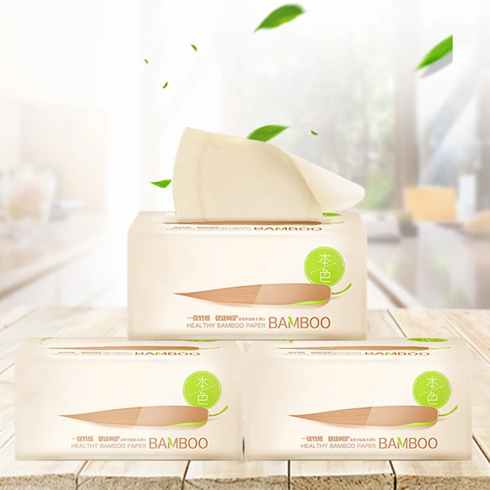10 Bag Bamboo Pulp Tissue Healthy Wet Dry Facial Towels Flexible Disposable Makeup Remover Napkins Bamboo Facial Towels