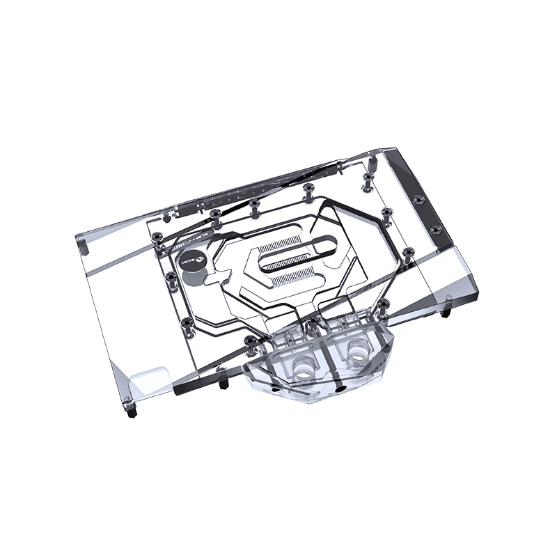 Bykski GPU Water Block Compatible Colorful iGame Geforce RTX 4070Ti SUPER Ultra W OC 16G V2,With Backplate,N-IG4070TISULOC-X