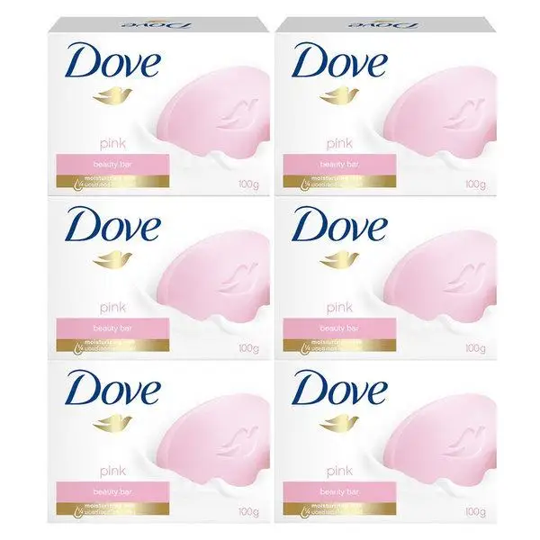 Dove Beauty Bar Rosa Seife 90g x 6 Stück