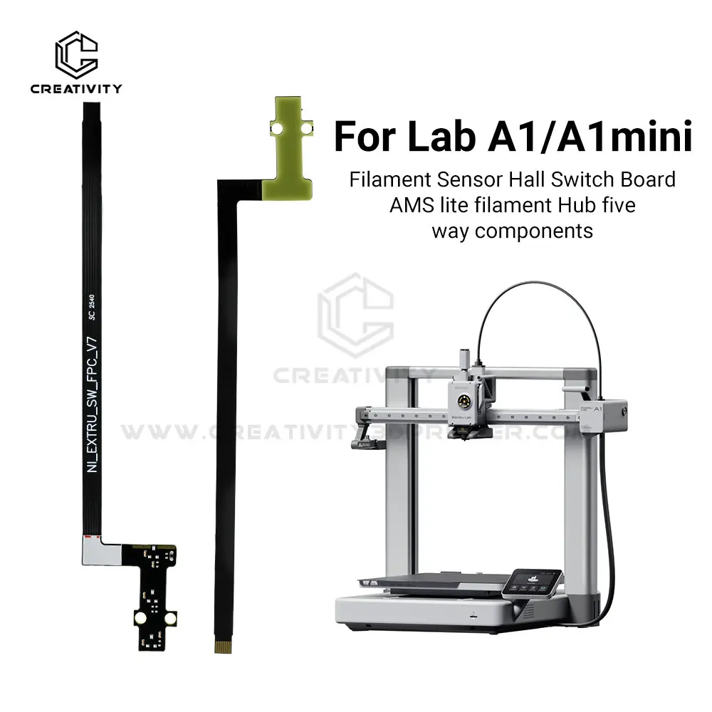Высококачественная плата переключателя Холла датчика экструдера, совместимая с аксессуарами для мини-3D-принтеров Bambu Lab A1/A1