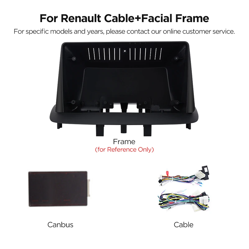 2 Din 9 Inch 10 Inch Auto Middenconsole Radio Frame Kabel Voor Peugeot VW Citroen Fiat Renault Audi Benz BMW KIA Mazda opel Ford