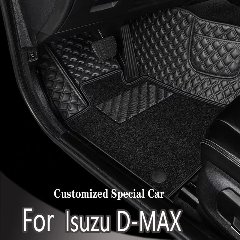 Car Floor Mats For Isuzu D-MAX 2009 2010 2011 2012 2013 2014 2015 2016 2017 2018 Custom Auto Foot Pads Interior Accessories