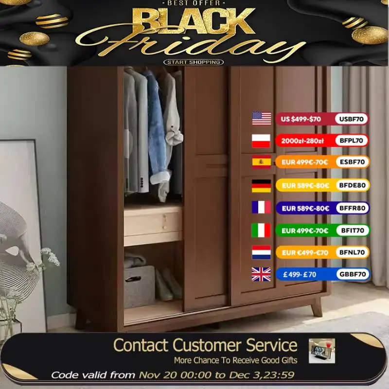 

Hanging Clothes Wooden Wardrobes Sliding Doors Adult Organizer Storage Closet Space Saving Lounges Armarios De Ropa Furniture