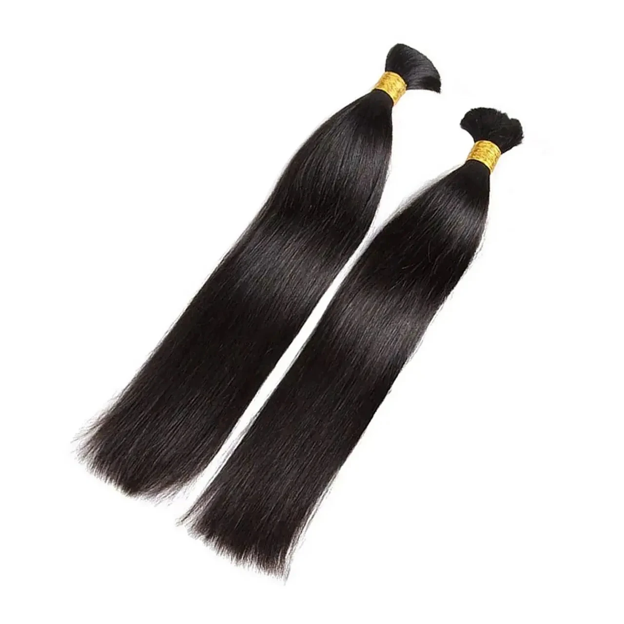 Hitam alami 100% rambut manusia tulang lurus rambut massal untuk mengepang 1B rambut manusia mengepang tanpa pakan rambut massal ekstensi rambut manusia