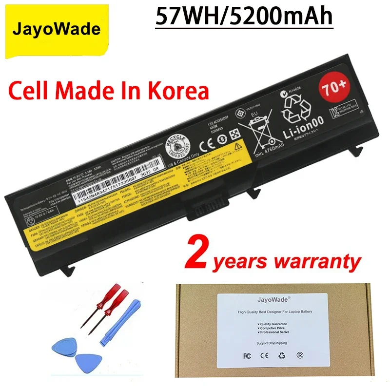 Batería para Portátil Lenovo ThinkPad T430 T430I L430 SL430 SL530 T530 T530I L530 T430 W530 45N1011 45N1010 10.8V 5200mAh