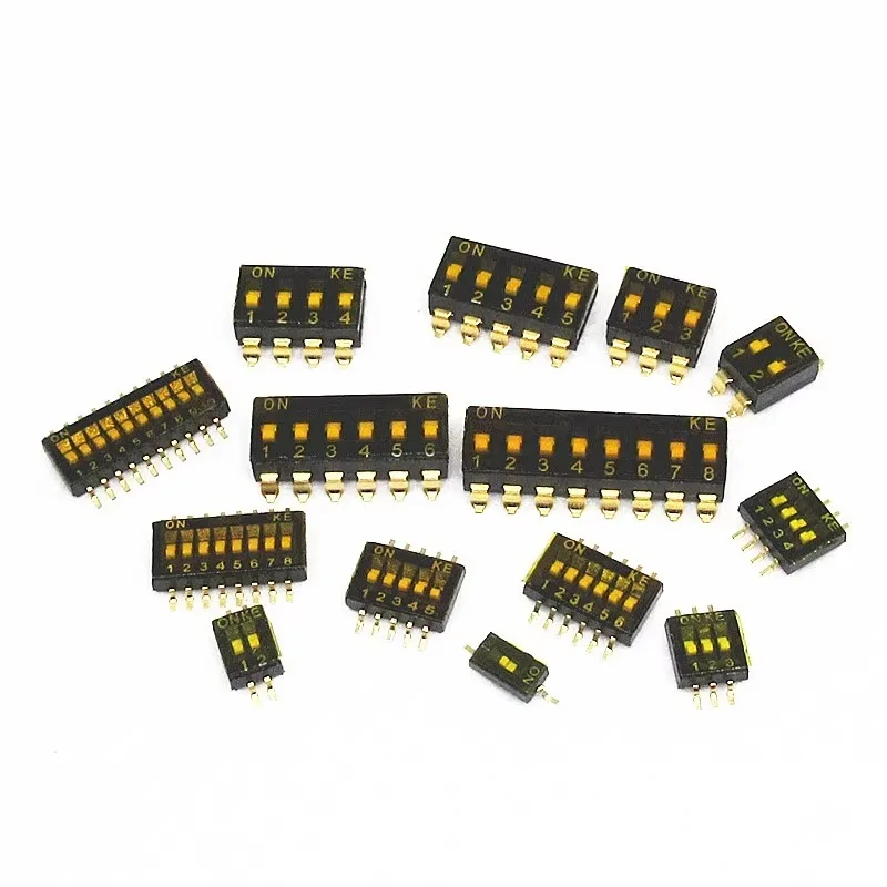 50pcs SMT KE DIP switch spacing pitch 1.27MM /2.54MM 1P/2P/3P/4P/5P/6P/8P/10P bit