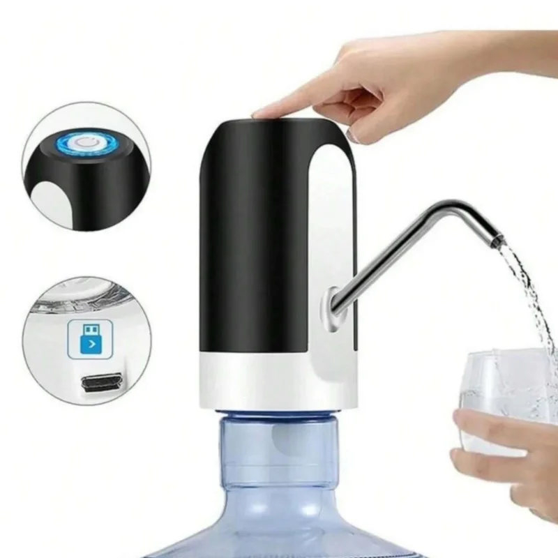 Pompe à eau de bureau avec chargement USB, distributeur d'eau automatique, bouilloire portable, camping en plein air