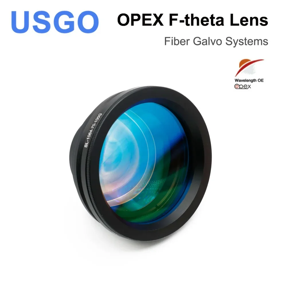 USGO OPEX F-theta Lens 1064nm 70x70-300x300mm F100-420nm for 1064nm YAG Optical Fiber Laser Marking Machine Lens Parts