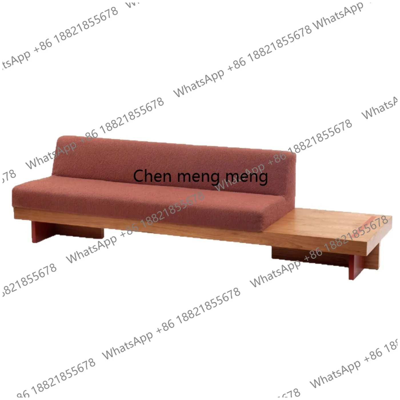 

Solid wood sofa chair Japanese retro B & B hotel log Nordic low corner sofa