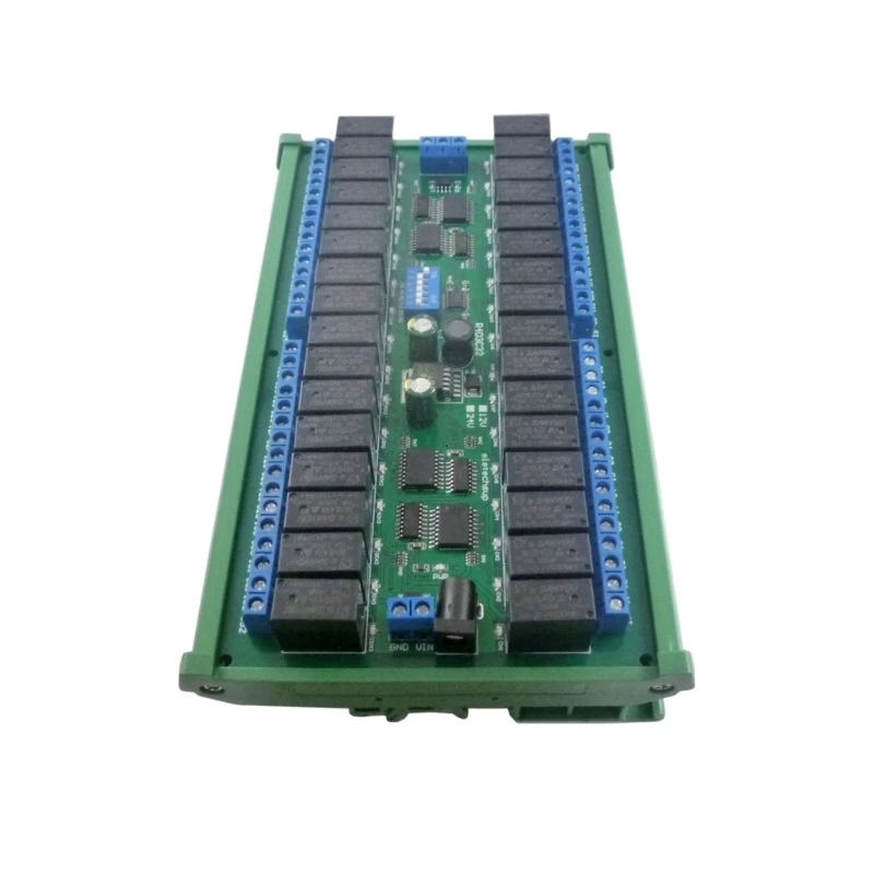 U55B Modbus RTU Module 32 Channel 12V RS485 Bus Module for Industrial PLC Automated Door Lock Solution