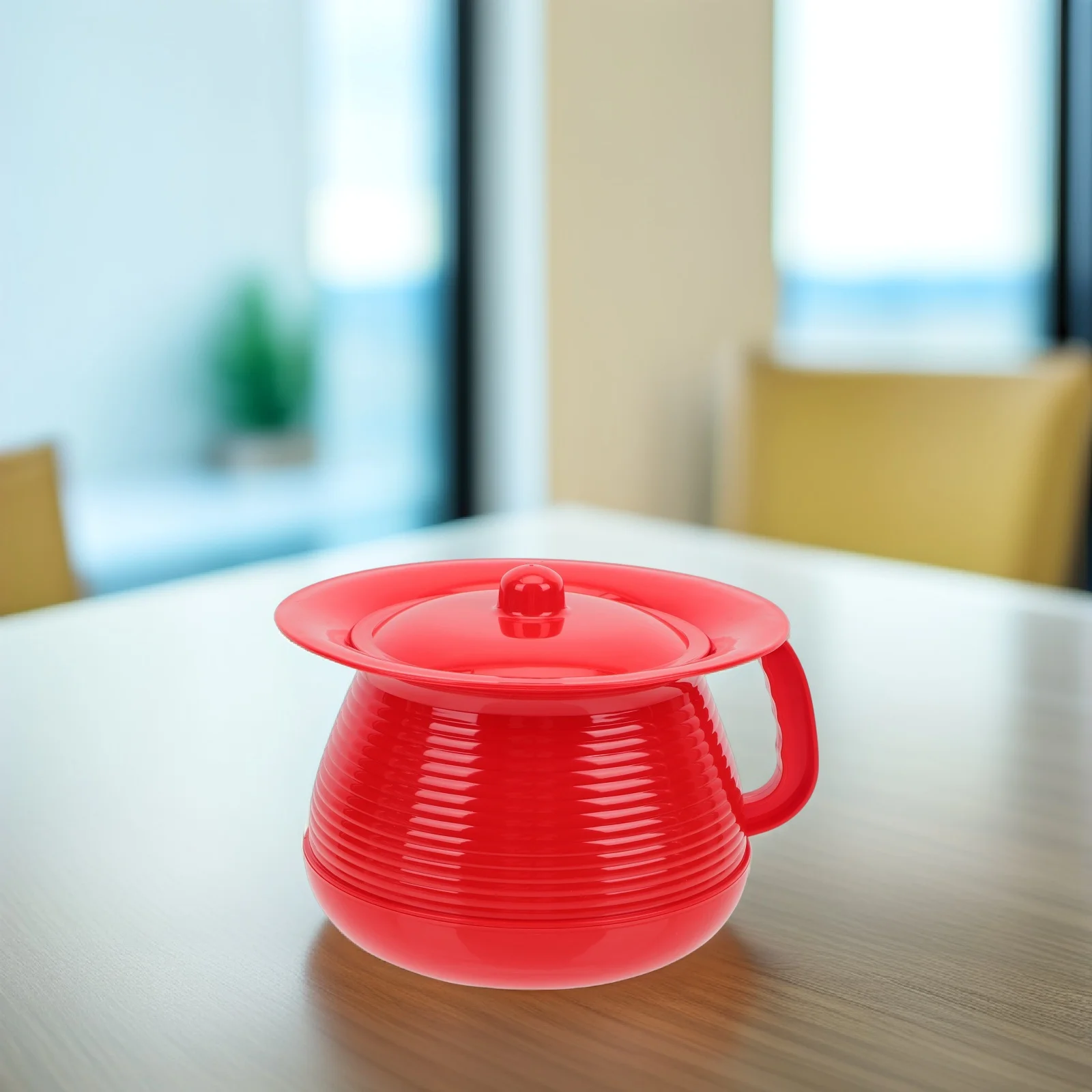 سميكة البلاستيك مبولة الحاويات الكبار المبصقة غطاء محمول غطاء عدم الانزلاق قاعدة ليلة البول وعاء المنزلية Bedpan السلس الداخلية #4