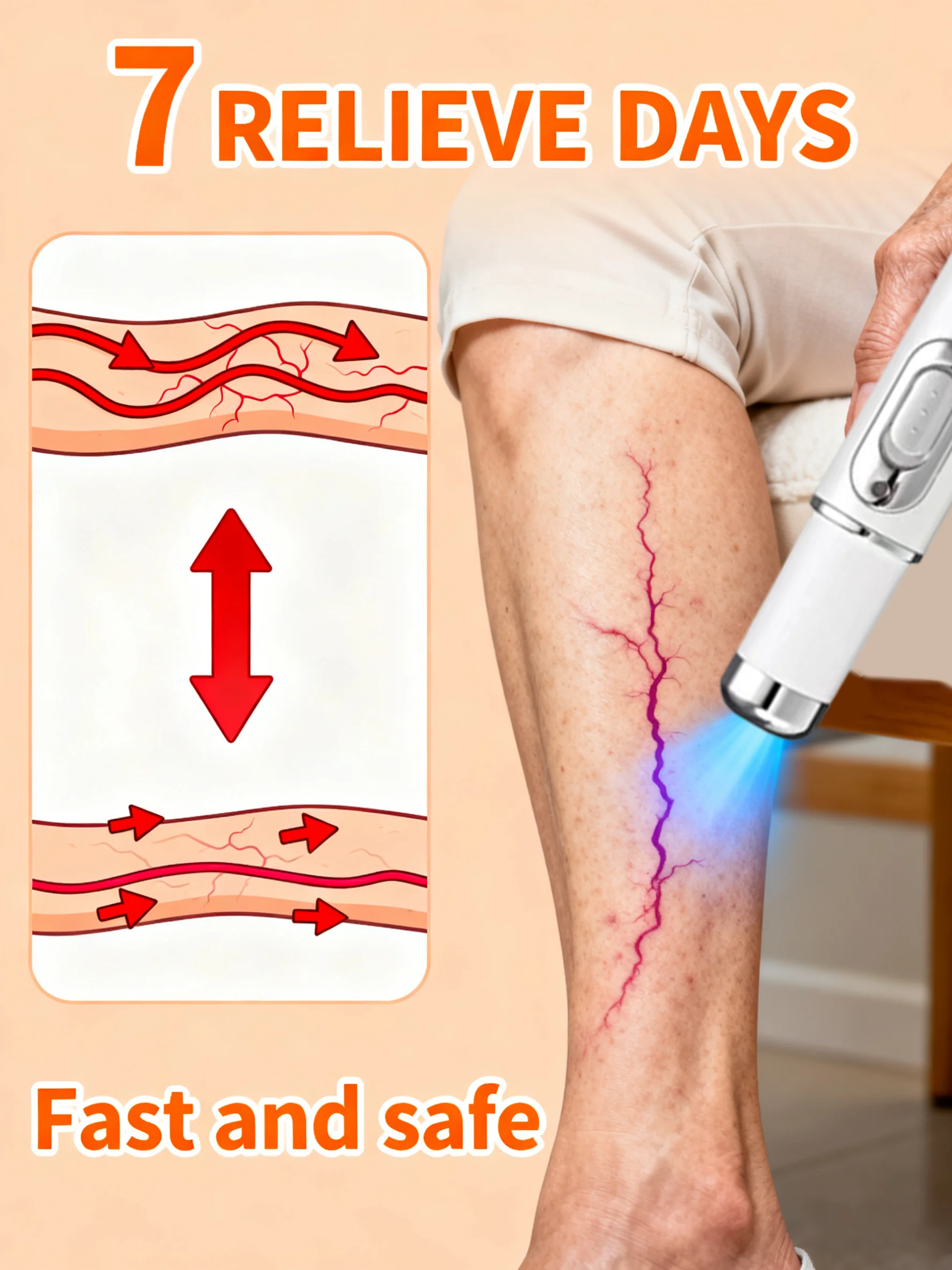 

Laser pen, convenient for handling varicose veins, portable design