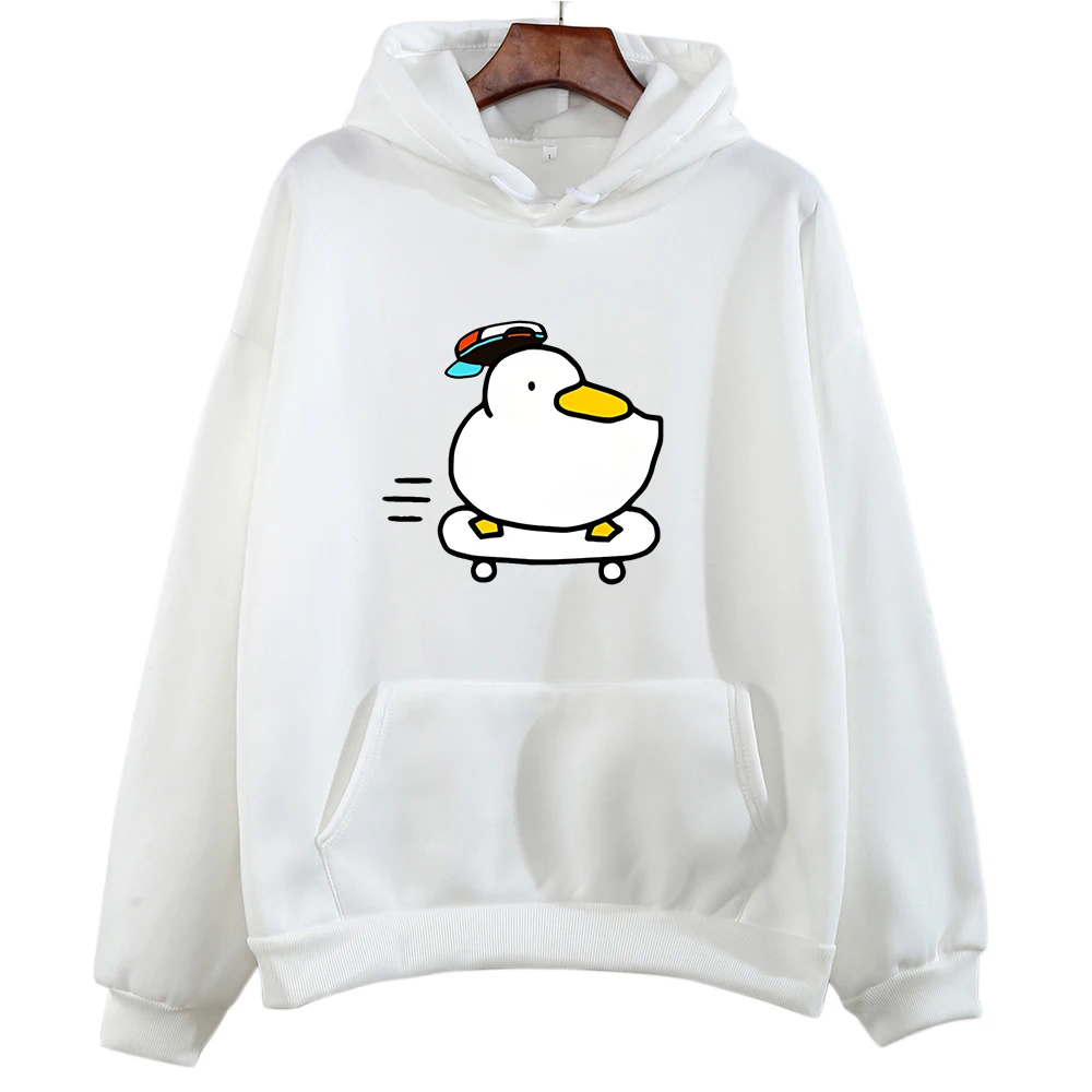 Sudadera con capucha de Anime Hololive Skater Shuba Duck para mujer, ropa de estética divertida, sudadera Kawaii con capucha, Sudaderas Harajuku