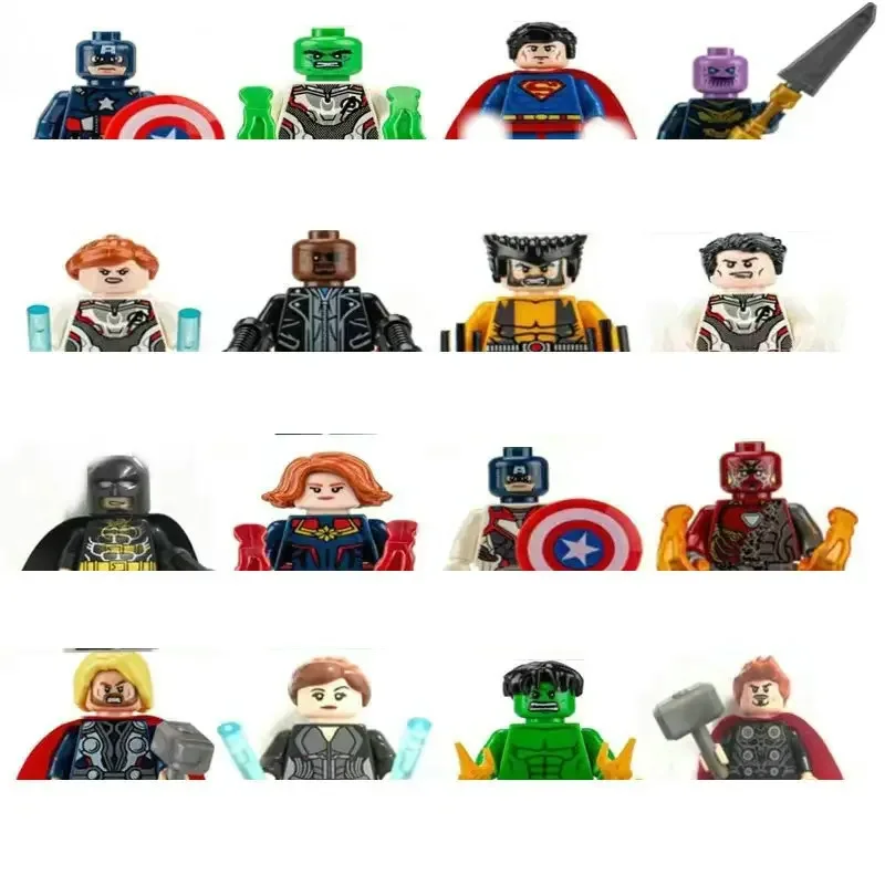 Anime Figure Hero Building Blocks Kid Gift Assembling Toy Model Characters Figurine Bricks Compatible With Lego Christmas gift