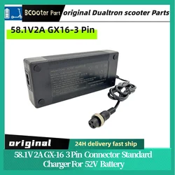 original MInimotors charger 58.1V 2A GX-16 3 Pin Connector Standard Charger For 52V Battery ，58.1V 2A GX16  Dualtron