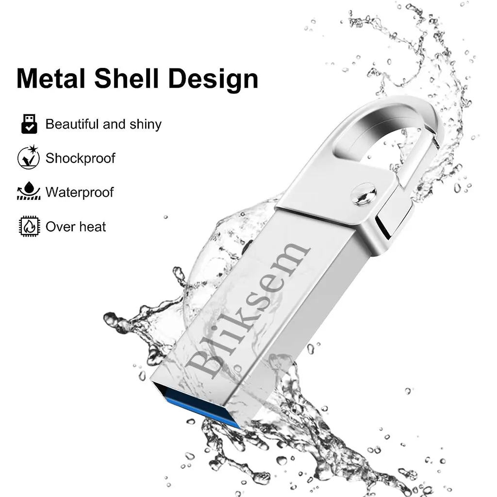 Bliksem-USB 3.0 Flash Drive, Pen Drive para PCs, Laptops, Dispositivos Automozes, Memory Stick de Áudio, 64GB
