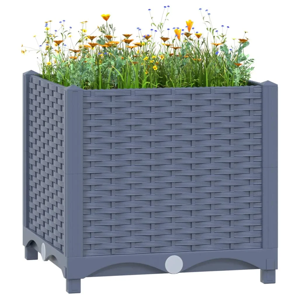 vidaXL Raised Bed 40x40x38 cm Polypropylene /Gardening supplies/flowerpots/planting accessories/flowerpots