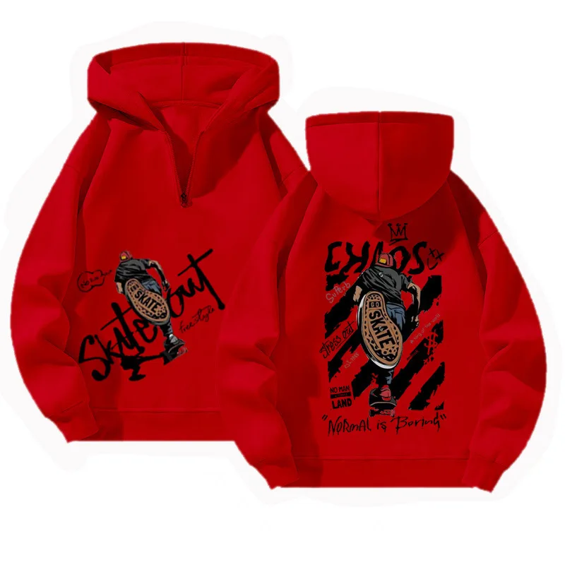 

Зимняя толстовка с принтом, уличная простая спортивная мужская толстовка с капюшоном на молнии, универсальная женская толстовка с капюшоном, американская осенняя куртка