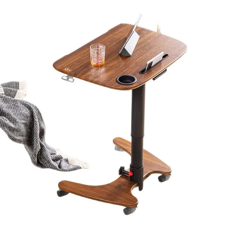 Folding lift computer desk, standing lift workbench, movable and flipped, learning