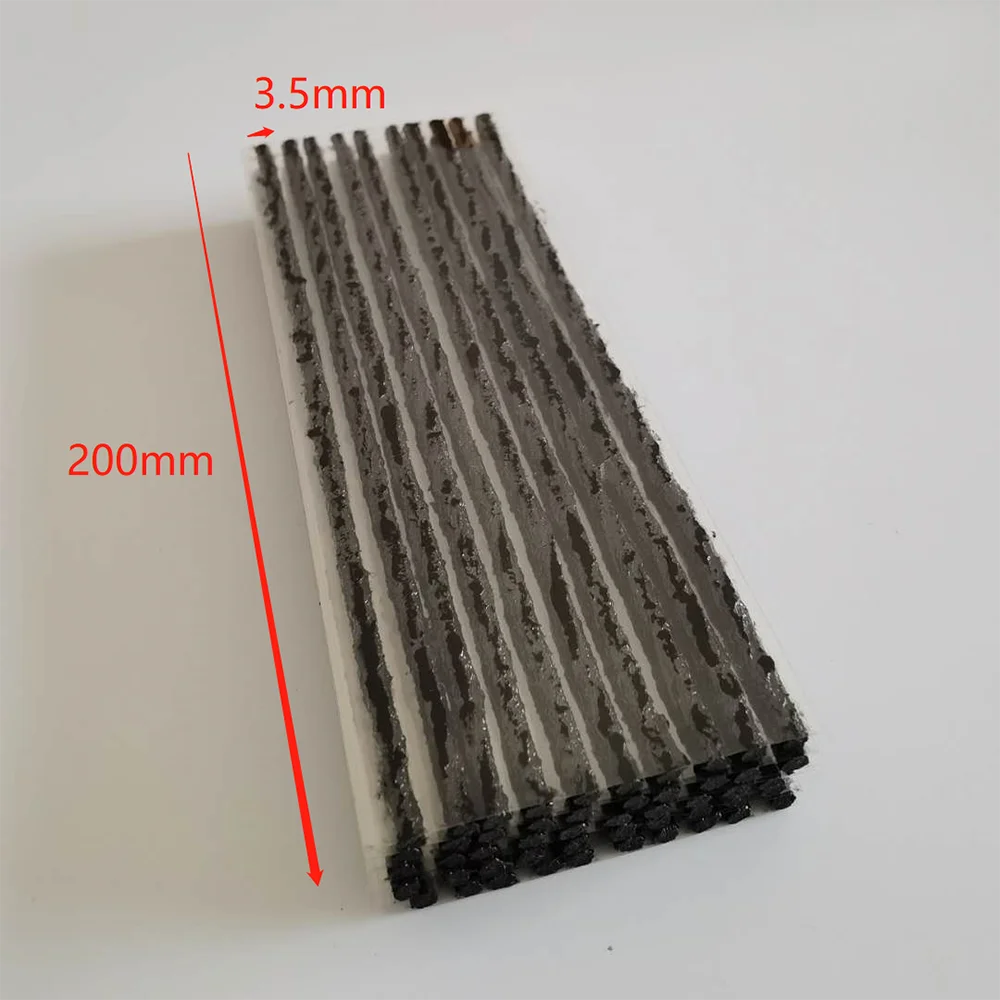 200*3.5mm Tubeless Tyre Repair Harnesses Tyre Repair Strips Tyre Puncture Tire Repair Rubber Strips Black Harnesses