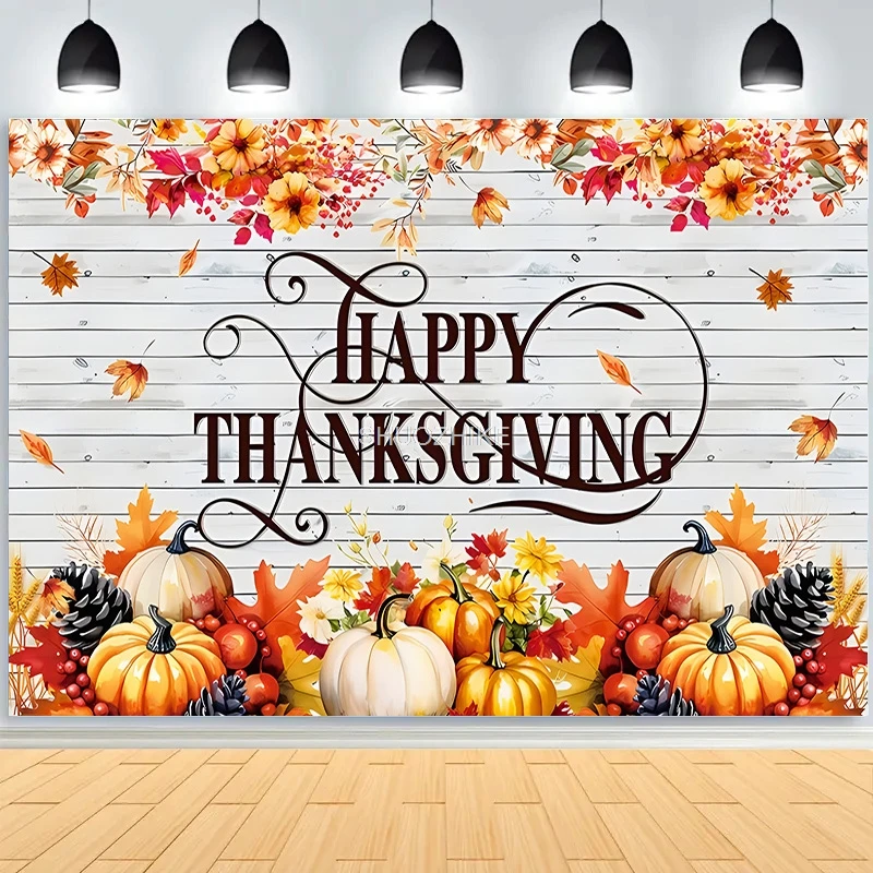 Danke Giving Day Frühling Ostern Fotografie Kulissen Kind Geburtstag Party Porträt Dekor Hintergrund Foto Studio Hintergrund DS-08