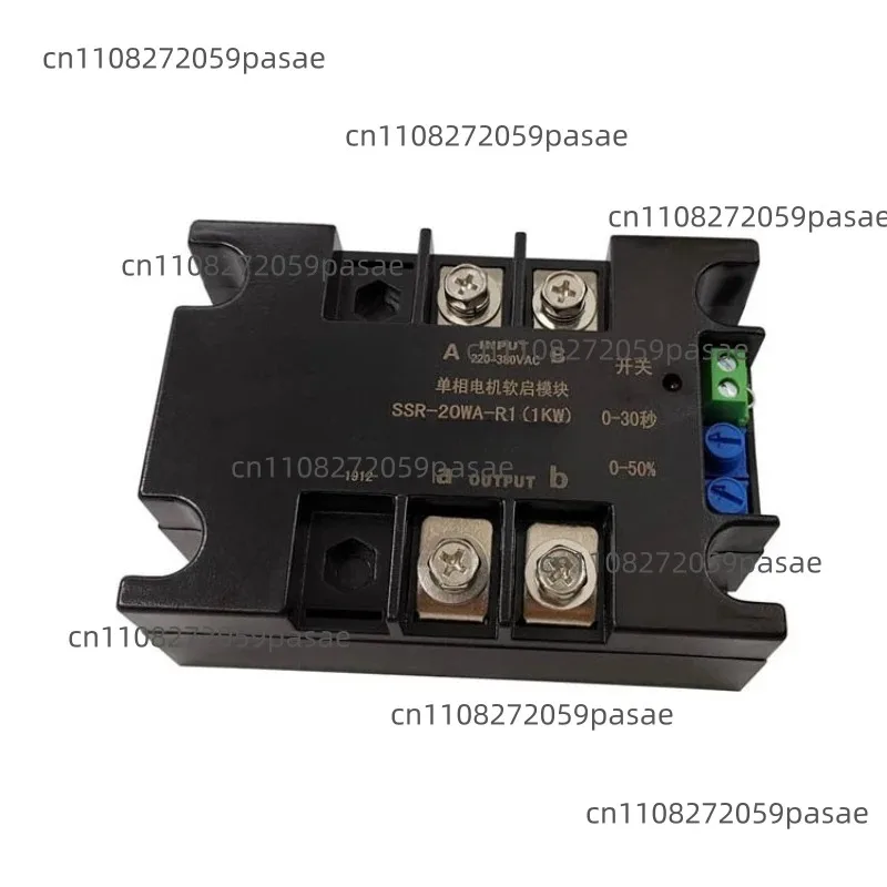 Single Phase Motor Soft Starter 220V SSR-40WA-R1(1.5KW) 1.5KW Motor Online Soft Starting For Fan Water Pump