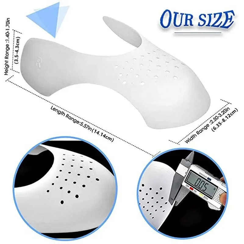 1pair New Shoe Care Sneaker Anti Crease Toe Caps Protector Stretcher Expander Shaper Support Pad Shoes Accessories