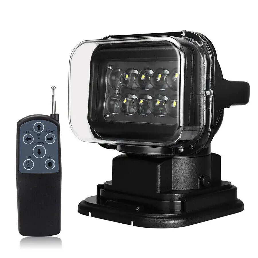 Willpower 360° Portable Remote Control Magnetic LED Marine Searchlight Spotlight Boat Offroad Truck 12V 50W Work Light Lamp