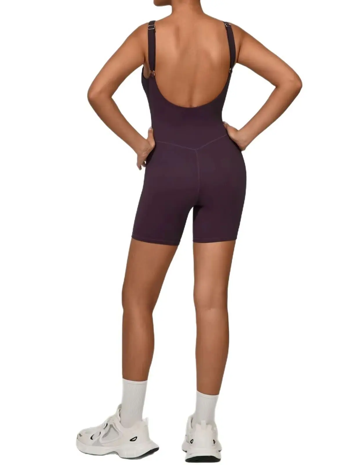 Sports Scrunch Overalls Gym Jumpsuit Women's Fitness Suit Short Sets for Woman Tracksuit Yoga Clothing Zipper Workout Sportswear