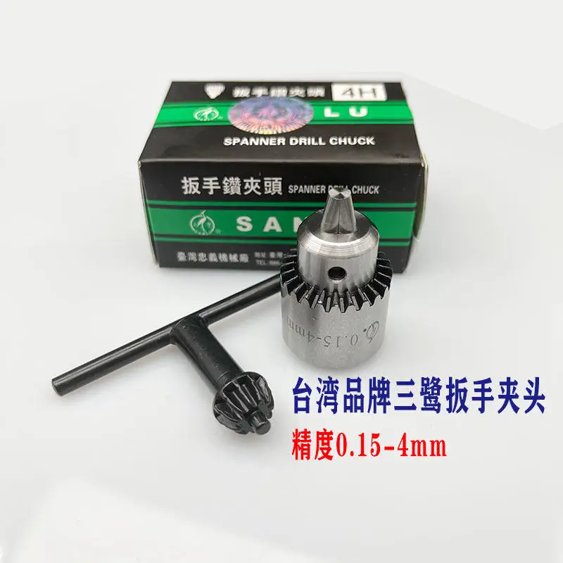 EDM JTO Spanner Drill Chuck Keyless SANLU 0-3.0mm Electrode Tube Stainless Steel Box for EDM Drilling Machine
