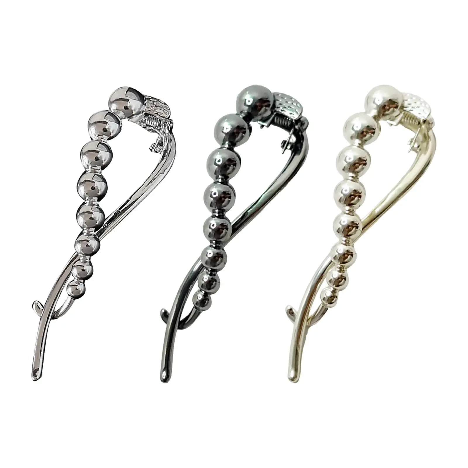 Hairpin Clip Headdress Metal Non-Slip Fashion Ponytail Holder Hair Styling