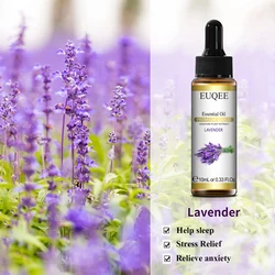 EUQEE-aceite esencial puro con cuentagotas para humidificador, Aroma de limón, eucalipto, Neroli, Lavanda, Vainilla, Sándalo, 10ml