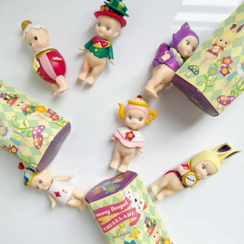 Nouvelle série de figurines d'anges en boîte surprise, poupées miniatures en PVC avec plusieurs poses, figurines de décoration de table, boîte surprise mystère, cadeau d'anniversaire
