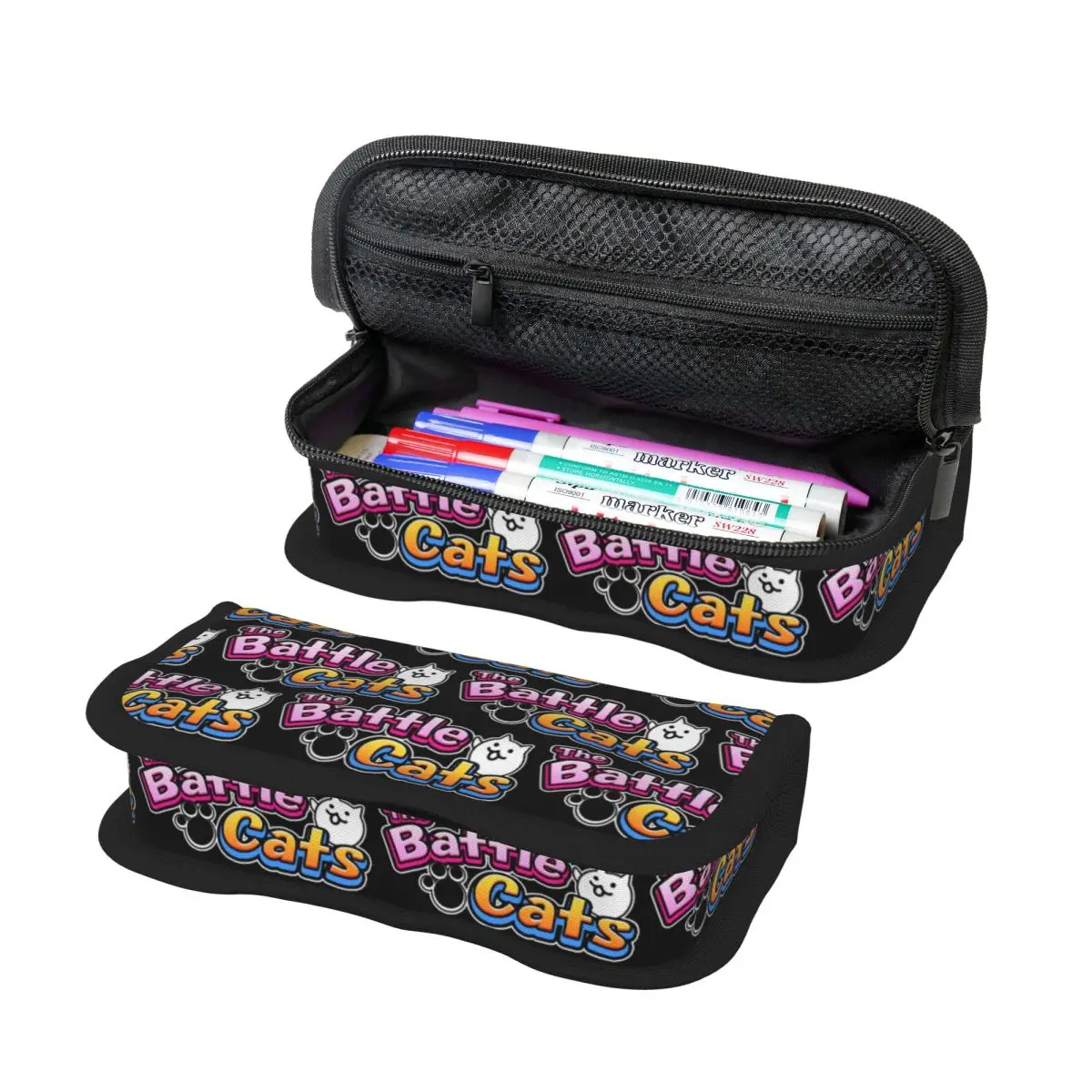 

Nyanko Great War Battle Cats Pencil Case for Boy Girl School Pen Box Pencil Bag Stationery Supplies Pen Holder Bag