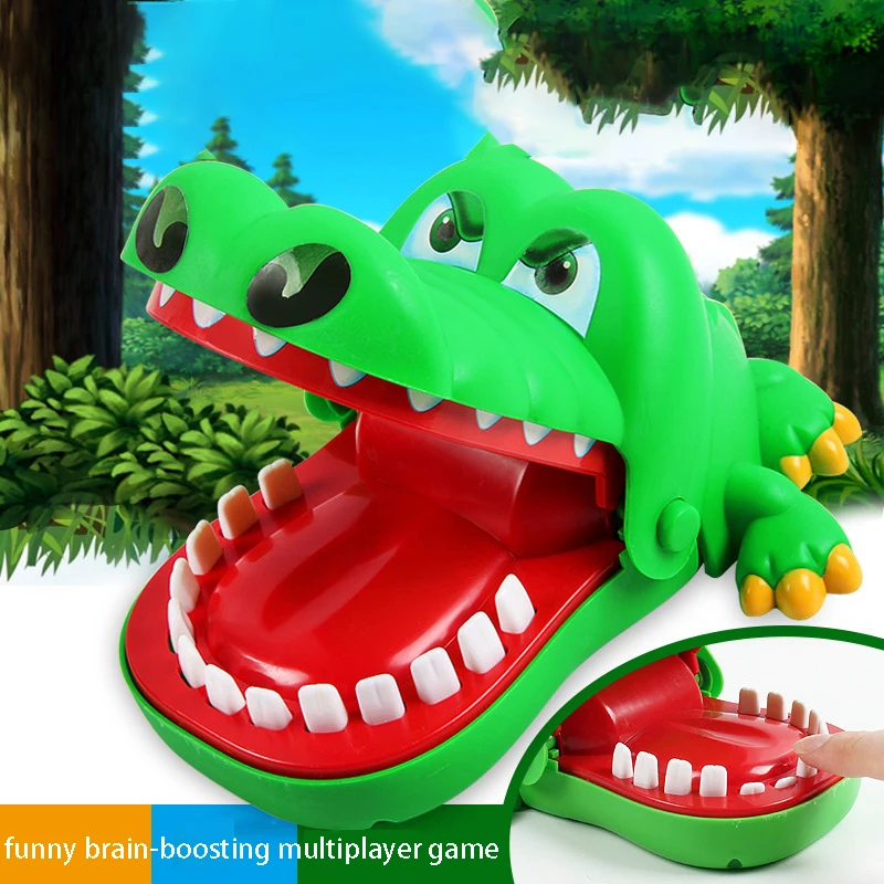 

Children's creative crocodile toys, finger biting crocodile tooth parent-child interactive game, prank decompression toys