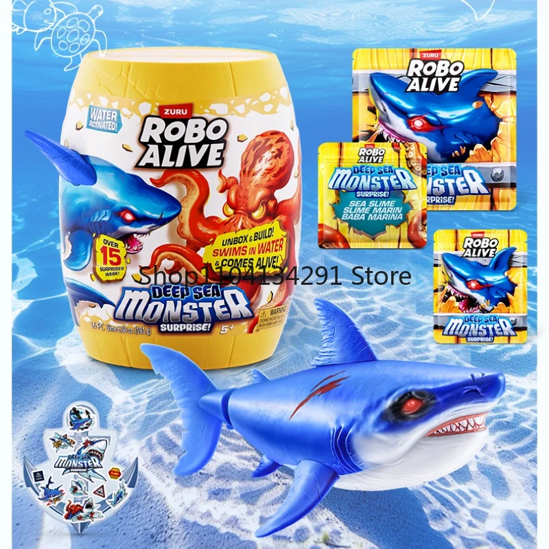 Nouvelle Surprise ZURU Robo Alive série bionique monstre de la mer profonde Megalodon requin nouvelle tendance jouer boîte aveugle enfants jouet garçon cadeau