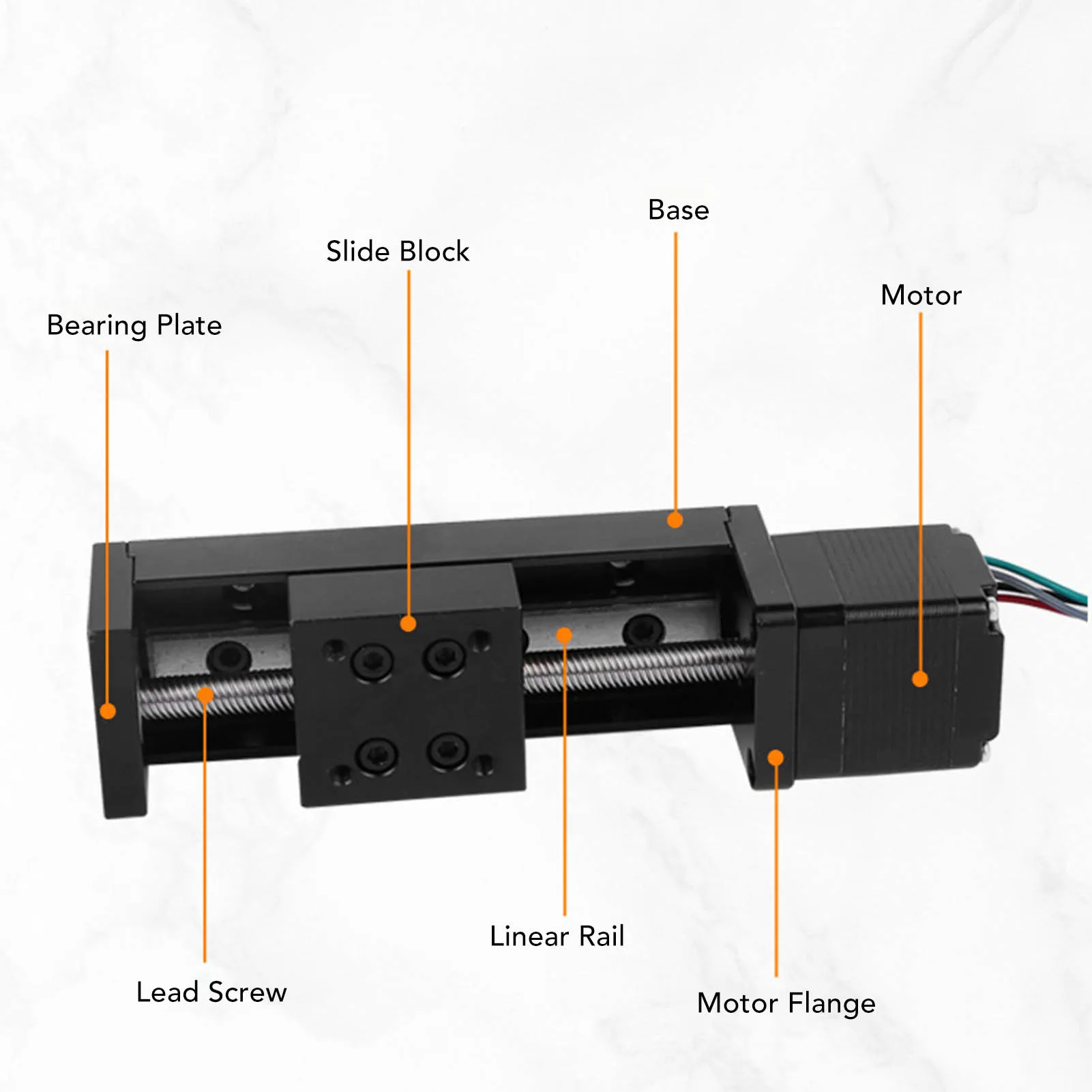 

DIY CNC RouterParts Mini Linear Rail Slide Actuator 28 Stepper Motion Stage 200mm Stroke DIY CNC Router Parts X Y Z