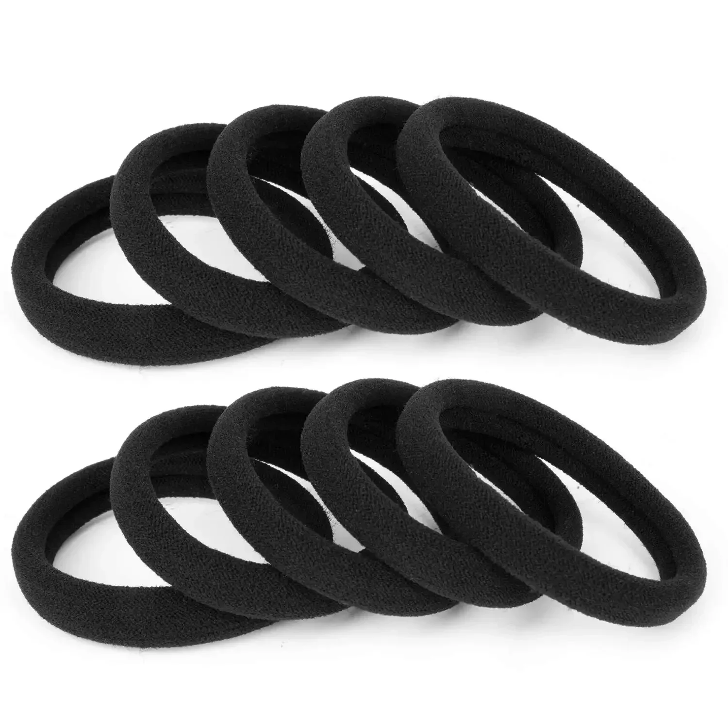 50/200 pz fascia per capelli alta elastica donna bambini cravatte per capelli Soild elastico nero supporto coda di cavallo gomma Scrunchies accessori per capelli