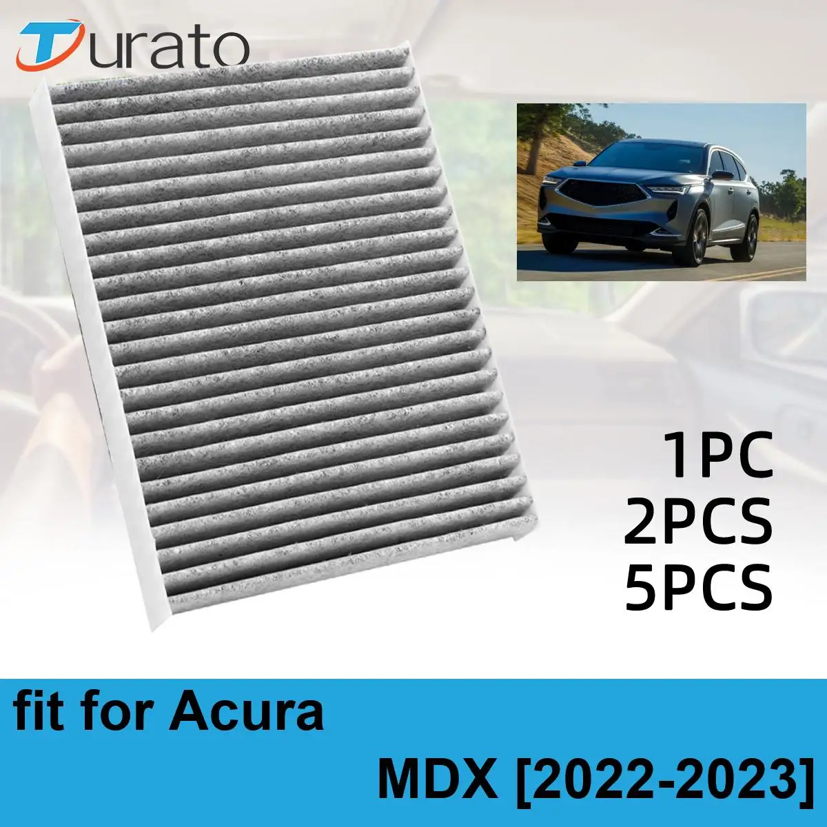 Car Cabin Air Filter Pollen Auto Climate Control Gases Replace Accessories Pollen For Acura MDX 2022-2023 CF11182 80292-TF0-G01