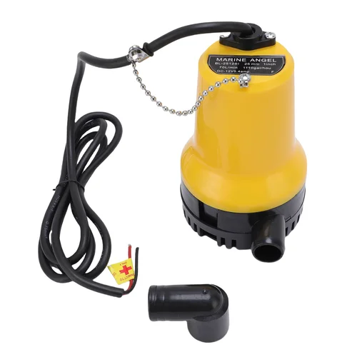Bomba de sentina de corriente directa, 12V, 1110GPH, transferencia portátil, bomba de utilidad sumergible, 45W, bañera eléctrica para piscina, drenaje de estanque de jardín