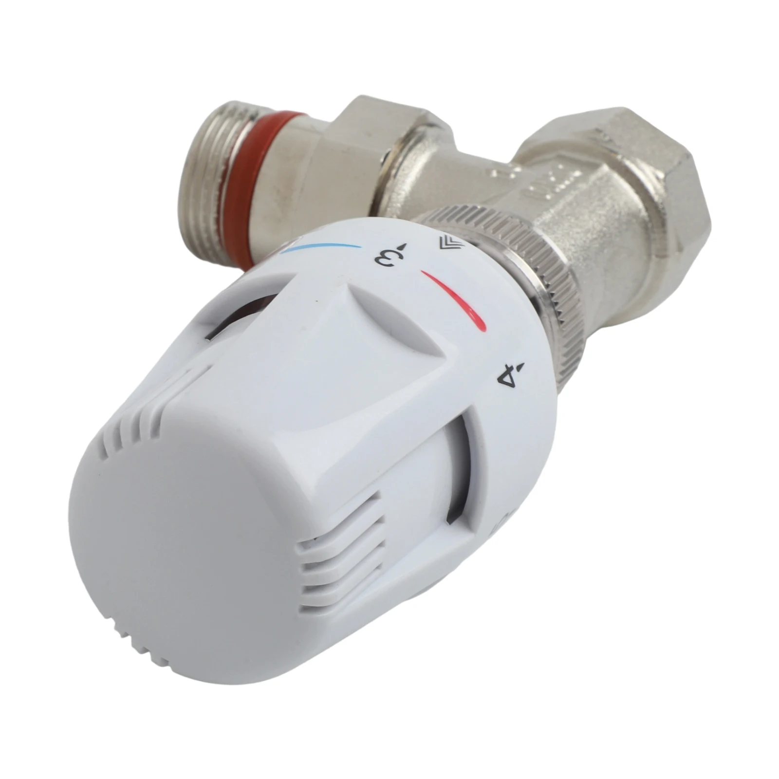Thermostatic Radiator Valve Multiple Settings Precise Special Valve White Silver DN20/DN15 1 Pc Automatically Copper