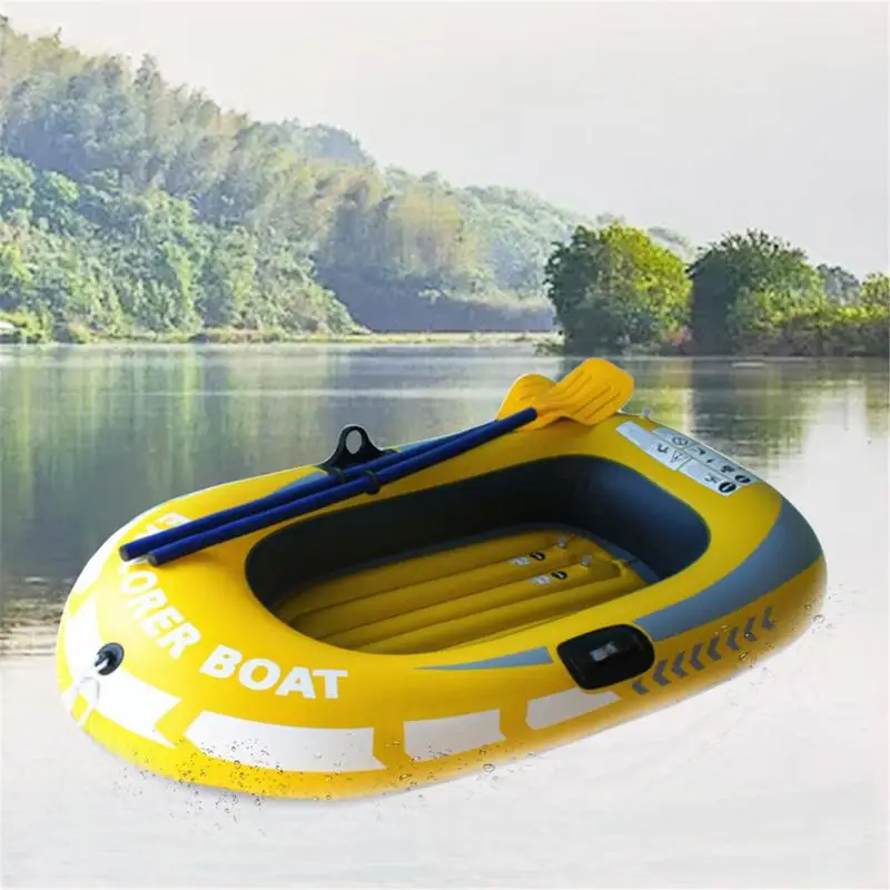 PVC Material Canoe Kayak Rubber Dinghy Thicken Foldable Inflatable Fishing Boat 1~2 Person Drifting Diving Inflatable Boat Canoe