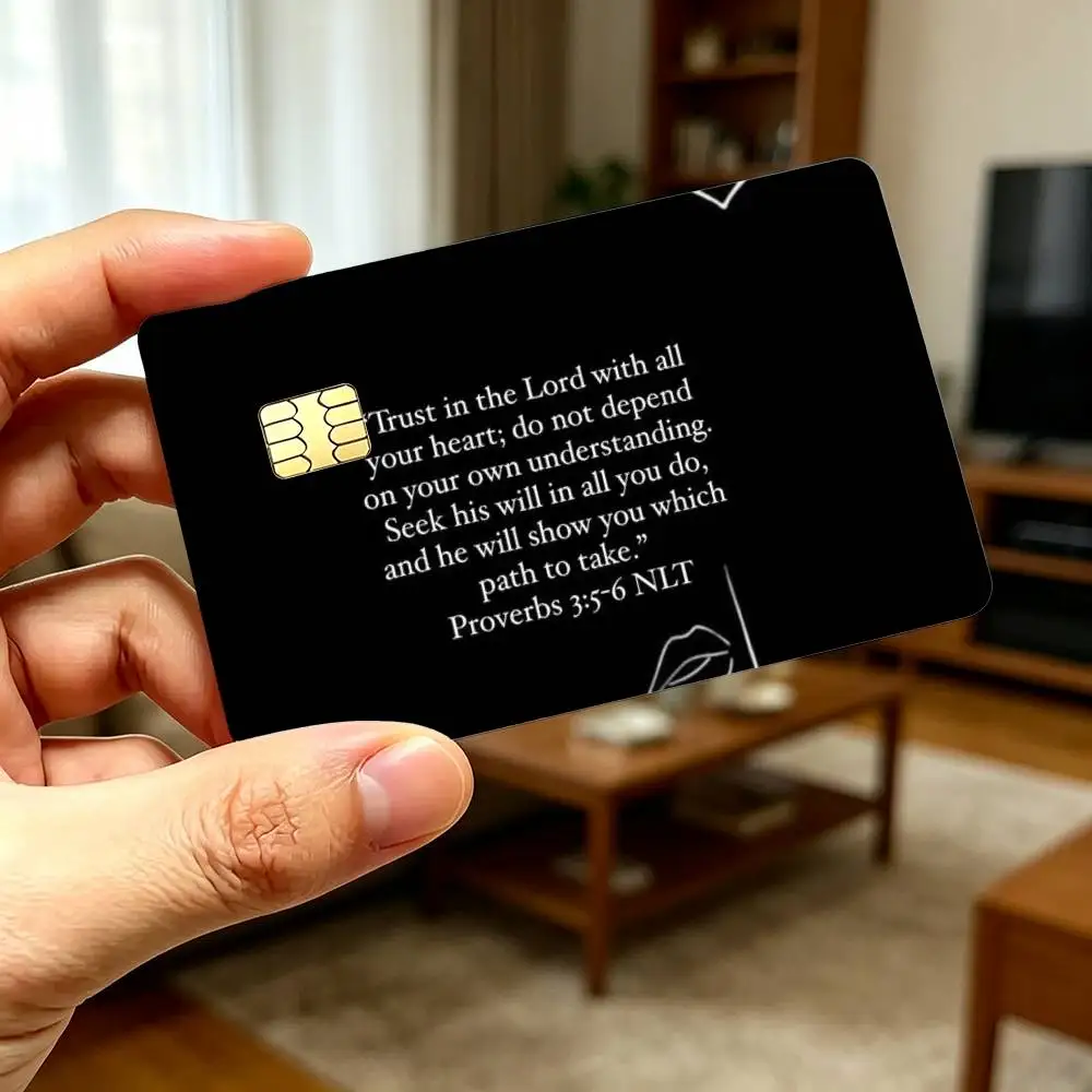 God's Plan Jesus-s Credit Card Stickers Skin For Bank Debit Decorative Protection Scratch-resistant Gift