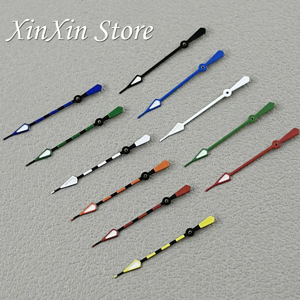 Relojes punteros 13MM avispa manecillas de segundo único negro blanco amarillo rojo manecillas de reloj para NH34 NH35 NH36 4R 7S movimiento segunda mano