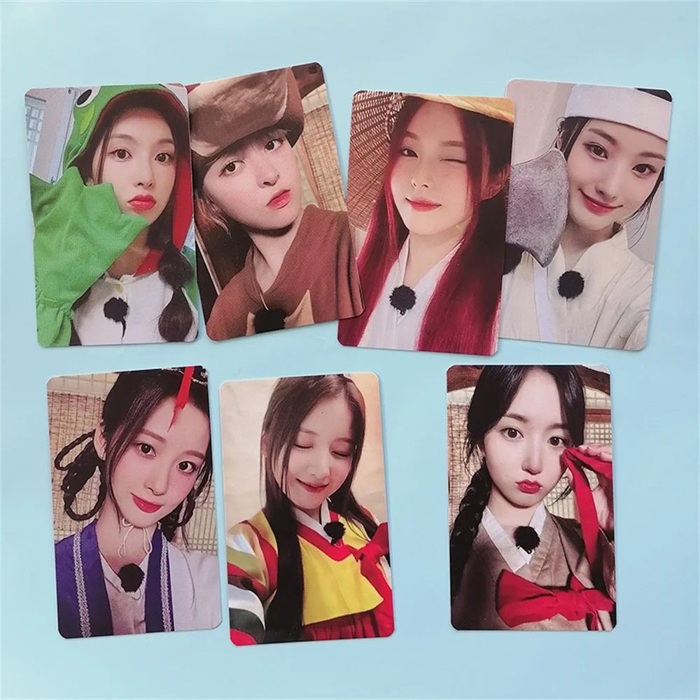 7Pcs/Set KPOP NMIXX HD Photocards Album AD MARE LOMO Cards Double Sides High Quality Postcard Haewon Lily Sullyoon Bae Fans Gift